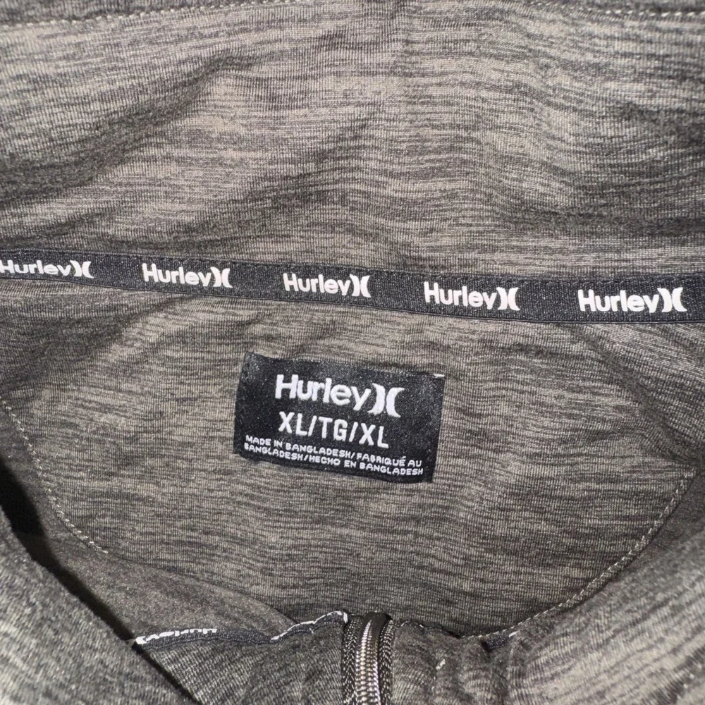 Hurley HFA23VMZ-07873 Quarter-Zip Pullover XL Heathered Green Performance Blend
